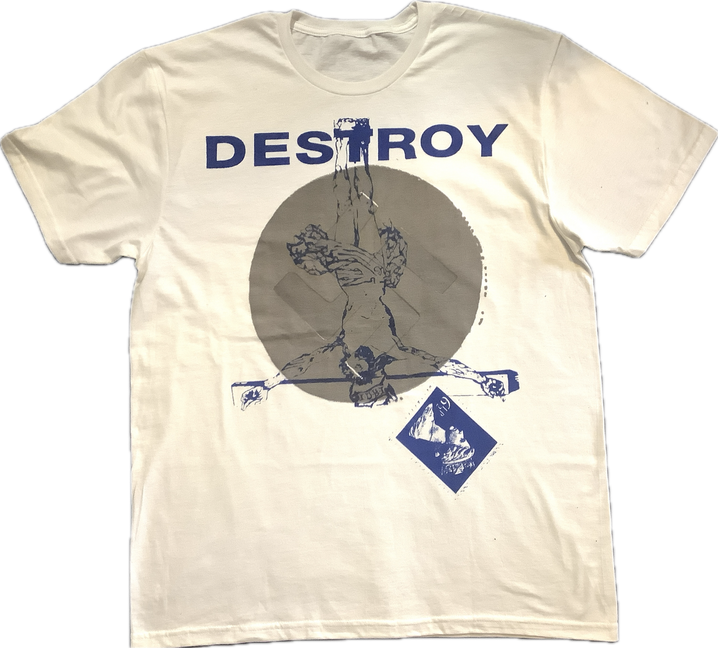 SAMPLE: Destroy first design white T-SHIRT - large